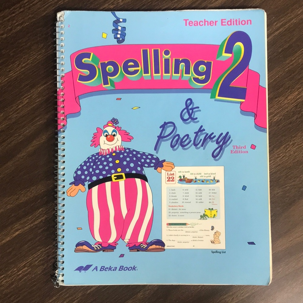 Spelling and Poetry 2, Teacher Edition - A Beka